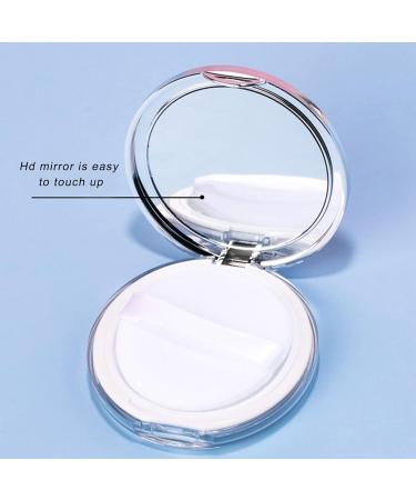 Refillable 3g Empty Powder Box - Portable Makeup Set with Blush Case Puff Holder Slim Mirror & Leak-Proof Design - Buy Online on SooperMarket.com