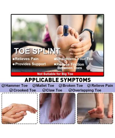 Abnaok Toe Splint - Toe Straightener for Hammer Toe | Toe Wrap Support for Crooked Toes - Buy Online on SooperMarket.com