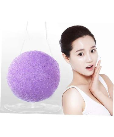 1PC Facial Sponge Natural Activated Ingredient Face Cleansing Sponge Exfoliating Tool Loofah Puff Body Shower Sponge(Lavender Purple) - Buy Online on SooperMarket.com