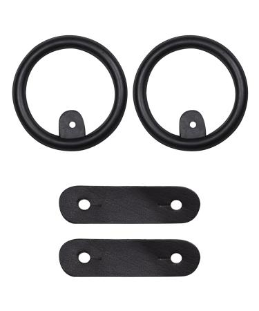 Waldhausen spare part set for safety stirrups rubber rings leather loop one size
