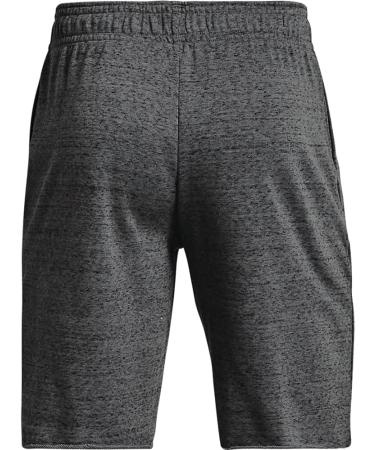 Under Armour Men's Rival Terry Shorts - Pitch Gray/Onyx White - Size Large - Buy Online on SooperMarket.com