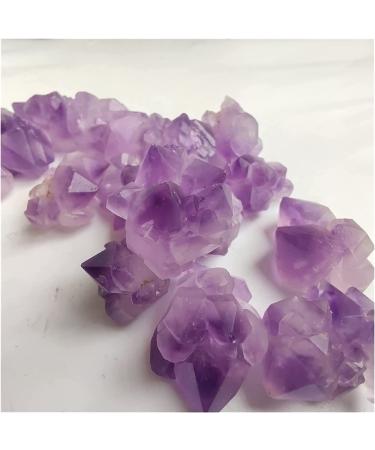 Amethyst Rough Stone Natural Amethyst Cluster Raw Quartz Small Cluster Stone Crystal Point Home Decor Raw Crystals Minerals (Color : 2-3cm Size : 50g) Household (Color : 2-3cm Size : 100g) 100g 2-3cm