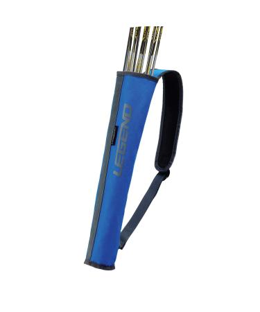 Legend Arrow Quiver for Kids and Adults - Arrow Case for 16 Arrows - Back Bow Quiver for Left or Right-Handed Archers - Sling Arrow Carry Case - Arrow Holders for Archery with Padded Shoulder Strap Blue