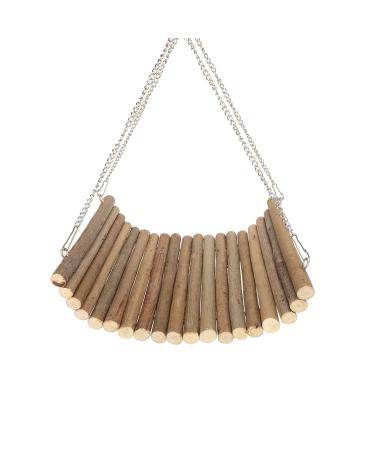 Rabbit wood swing playing multifunctional wooden hamster swing hammock natural cute resting platform large space for racing mice sparrows for hamsters (20 * 30 cm) 20 * 30 cm