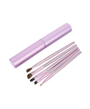 MUSISALY 5 Pcs Horsehair Eyeshadow Brush Mascara Brush Makeup Brush for Eye Blending Brush Purple