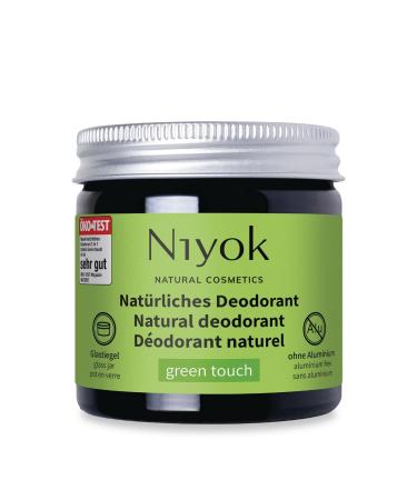 Natural Cosmetics 2-in-1 Aluminum Free Natural Deodorant and Antiperspirant Green Touch Scent 40 ml