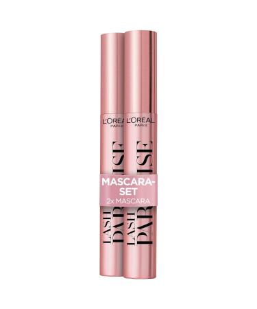 L'Or al Paris Mascara in a double pack black mascara for length and volume lash paradise black 2 x 6 ml intense black 6.4 ml (2 pack)