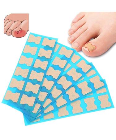 Ingrown Toenail Stick Patch 4 Sizes Glue-free Toe Nail Correction File Patch Paronychia Corrector Foot Care Treatment Pedicure Tool Ingrown Toenail Correction Patch(2#)