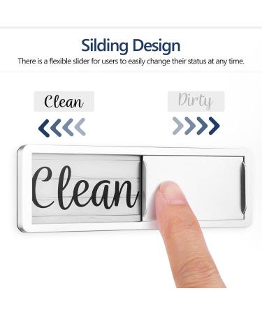 HOLIDYOYO Dishwasher Magnet Clean Dirty Sign Non-scratching Sticky Tab Clean Dirty Running Empty Magnet Lissabergs Slide Indicator for Better Kitchen Home - Buy Online on SooperMarket.com