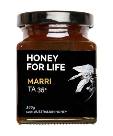 Extremely Active Honey | Marri TA35+ / MGO 1125+ | Stronger than Manuka Honey 1000 MGO/Manuka Honey Medical Grade | Raw Honey - Cold Pressed & Unpasteurised | Honey for Life (260g) 260.00 ml (Pack of 1)