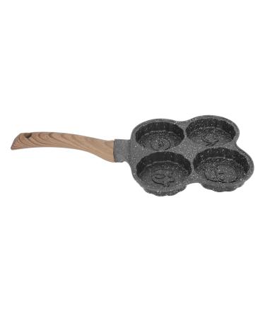 PRETYZOOM 1pc Hamburger Pancake Pan Mini Pan Pancake Maker Pan Kitchen Accessory 4 Hole Omelette Pan Egg Pan for Gas Stove Omelette Frying Pan Medical Stone Fried Eggs Egg Plate