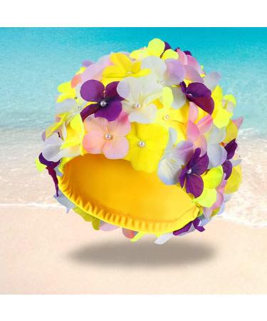 Didiseaon Size L Flower Swim Cap for Women - Keep Hair Dry | Hair Accessories - Buy Online on SooperMarket.com