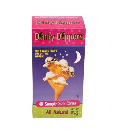 Dinky Dippers Miniature Ice Cream Cones Mini Child-Size 48ct 1.95 Ounce