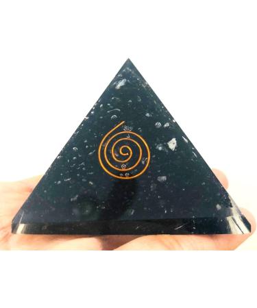 crystalmiracle Tourmaline Orgonite 47 Mm Feng Shui Pyramid Crystal Gemstone Healing Wellness Psychic Energy Metaphysical Vaastu Bagua - Buy Online on SooperMarket.com