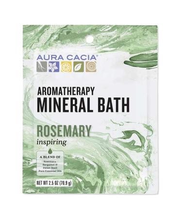 Aura Cacia Inspiring Rosemary Aromatherapy Mineral Bath | 2.5 oz. Packet