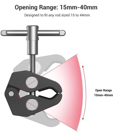 SmallRig Clamp with Adjustable Friction Power Articulating Magic Arm for LCD Monitor/LED Lights - KBUM2732B - Buy Online on SooperMarket.com