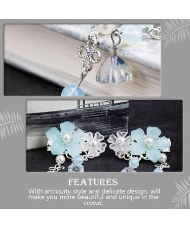 KALLORY 2 Pairs Children's Hair Accessories Tassel Hair Clip for Women Flower Hair Sticks Chinese Tassel Hairpin Vintage Hair Accessories Kids Headwear Bride Chinese Style Metal Japan - Buy Online on SooperMarket.com