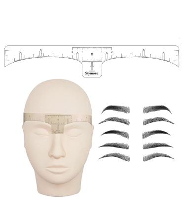 Skymore Eyebrow Ruler 100Pcs - Disposable Microblading Stencil & Shape Kit for Perfect Brows | 3-Minute Makeup Tool - Buy Online on SooperMarket.com