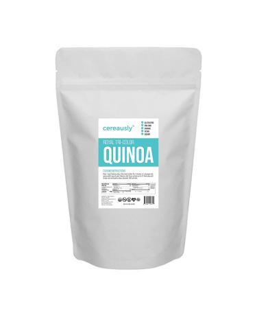 CEREAUSLY Organic Tri-Color Quinoa 4 Lb - Bolivian Royal NON-GMO Kosher Gluten-Free Vegan - Buy Online on SooperMarket.com