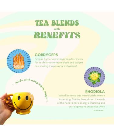 Steep & Mellow Functional Mushroom Green Tea | 14 Count | 100% Compostable Packaging - Buy Online on SooperMarket.com