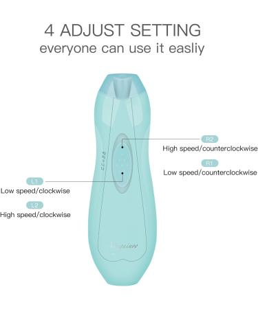 Baby Nail File Clipper Trimmer with Light - Electric & Professional Safe Baby Manicure Set in Green - Buy Online on SooperMarket.com