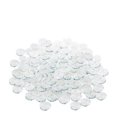 Acmer 200 Pieces Transparent Glass cabochons  Clear Glass Dome cabochon  Non-calibrated Round 1 inch/25mm for Photo Pendant Craft Jewelry Making 1 inch/25mm-200 Pieces