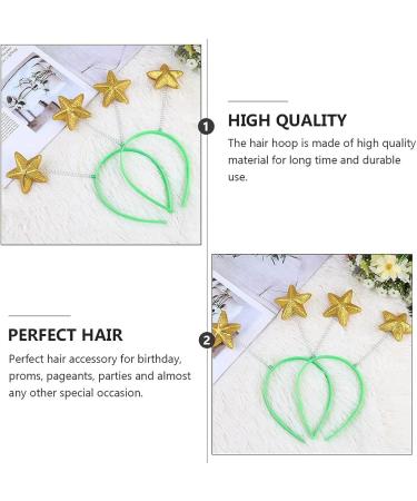 Lurrose 8pcs Martian Head Boppers Alien Antenna Star Headband Novelty Headbands - Yellow - Buy Online on SooperMarket.com