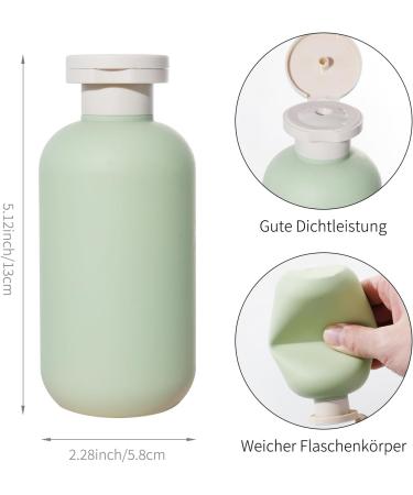 3-Pack 200ml Leak-Proof Squeeze Bottles with Flip Cap - Refillable Travel Containers for Creams Lotions & Shampoo - Buy Online on SooperMarket.com