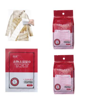 2 Box Portable Emergency Stain Removal Wet Wipes Clothes Stain Removal Wipes Mini Stain Remover Wipes Emergency Stain Rescue Stain Remover Instant Stain Wipes for Clothes Fabric Carpet 2 Box 5.90*4.72 inch