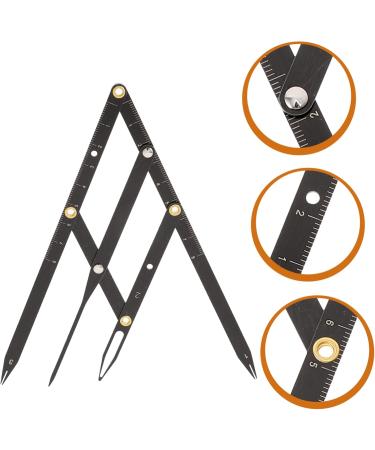 KALLORY 7 Pcs Second Generation Scale Make up Kit Microblading Caliper Eyebrow Rulers Bagged Measuring Tool - Buy Online on SooperMarket.com