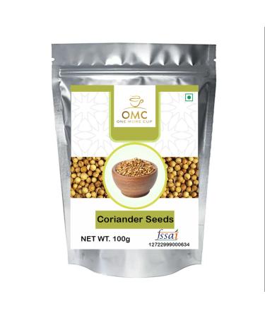 OMC organic Natural Coriander Seeds Whole Dhaniya Pure Premium quality Coriander Seeds (100gm Pack)