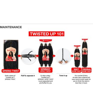 Outre X-Pression Twisted Up 3X Springy Afro Twist 24 Crochet Braids (3-pack) - Buy Online on SooperMarket.com