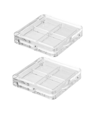 Mikinona 2pcs Empty Eyeshadow Palette Eyeshadow Palettes Makeup Containers Purple Eyeshadow Palette Blendable