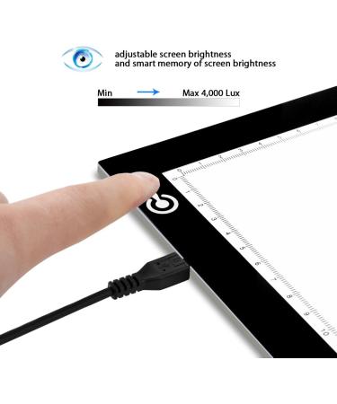 LitEnergy A4 LED Copy Board Light Tracing Box - Ultra-Thin USB Power Artcraft LED Trace Pad for Tattoo Drawing & Diamond Painting - Ideal for Streaming, Sketching, Animation - Black - Buy Online on SooperMarket.com