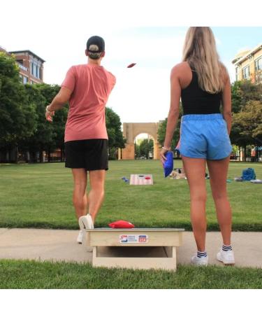 WAKAKA Cornhole Bags Set of 8 - Professional Weather Resistant Bean Bags for Cornhole Game with Tote Bags - Outdoor Tossing Game Replacement Bags - Buy Online on SooperMarket.com