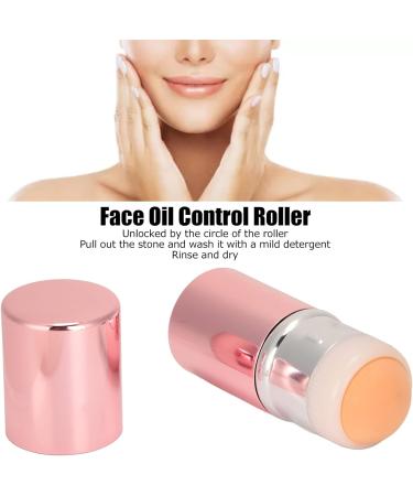 Pink Oil Absorbing Roller Reusable Oil Control Stone Roller for Skin Massage Volcanic Stone Facial Cleansing Roller for Skin Care Portable Mini Oil Control Roller for Women Girls - Buy Online on SooperMarket.com