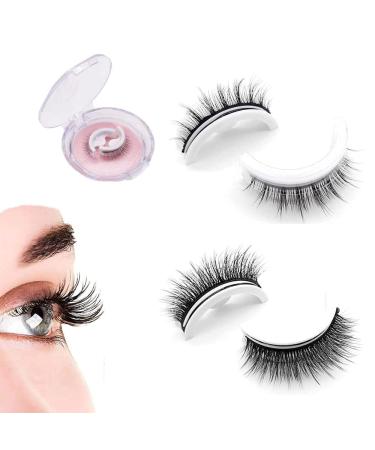 Chosely Self Adhesive Lashes Exceptionm Reusable Self Adhesive Eyelashes Outwardly Self Adhesive Lashes False Lashes Natural Look Waterproof Fake Eyelashes No Glue Eyelashes /115 (Color : C)