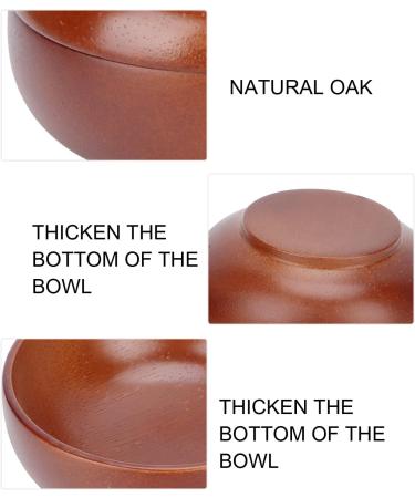 Plplaaoo Wooden Shaving Soap Bowl for Men - Artisan Shaving Shell with Lid | Premium Shaving Accessories for Soap & Cream - Buy Online on SooperMarket.com