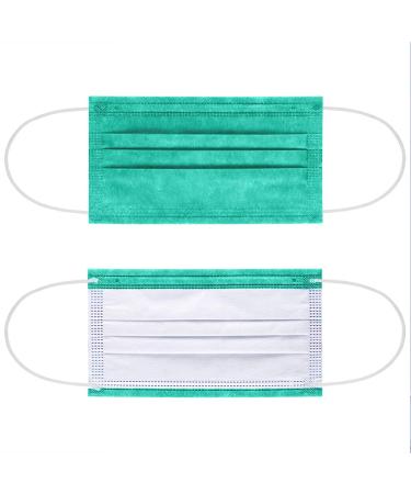 NU R 10pcs 3 Ply Disposable Face Mask Mask with Filter Layer and Elastic Earloop Retail Sealed bags Green - Buy Online on SooperMarket.com