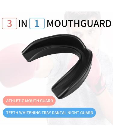 100 Pcs Kids Youth Mouth Guard for Sports Mouthguard Athletic Football Mouth Guard Football Mouthpiece Gum Protection for Boxing Basketball Football Hockey Karate Basketball Lacrosse Simple Style Black - Buy Online on SooperMarket.com
