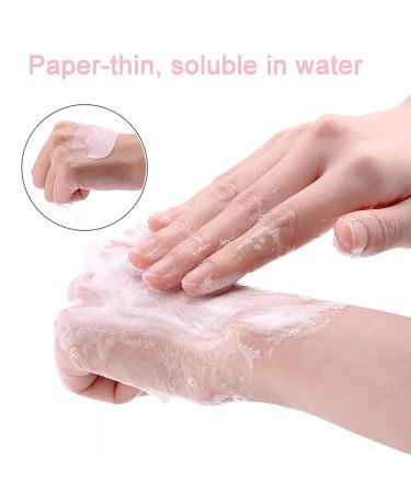 2 Packs (100 Sheets) Mini Portable Disposable Travel Paper Soap Sheets - Green Tea and Lavender Scented Hand Soap for Indoor, Outdoor, Travel, Camping, Hiking - Buy Online on SooperMarket.com