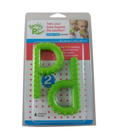 P & Q Chewy Tube Set Chew for Kids Autism ASD Awareness Speech Therapy Oral (2 Green P's (knobby))