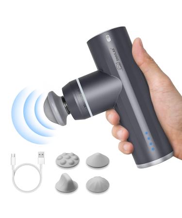 Snailax Mini Massage Gun, Deep Tissue Percussion Massager Gun,Rechargeabe USB Portable Muscle Massager,Quiet & Small Handheld Massager for Athlete,Back,Neck,Body Massage Tool,Gifts for Men,Women