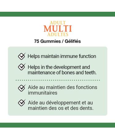 Nature's Bounty Melatonin Supplement Helps Reset Bodys Sleep-Wake Cycle 2.5mg 60 Gummies & Adult Multivitamin Supplement Helps Maintain Bones and Immune Function 75 Gummies - Buy Online on SooperMarket.com