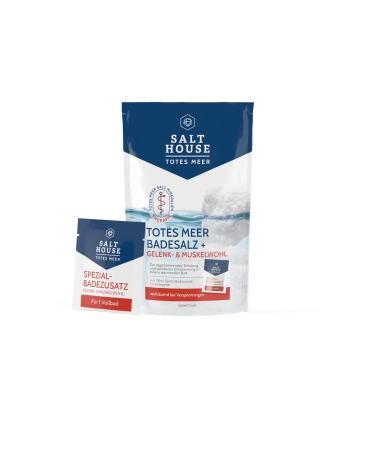 Salthouse Dead Sea Therapy Bath Salt joint & muscle wellbeing soothing for tension with special bath additive 400g + 20ml
