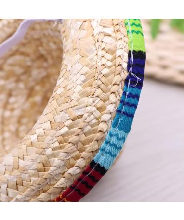 1 PCS Pet Straw Hat Funny Mini Mexican Hats Mexican Sombrero Cap Dog Sombrero Hat for Fiesta Carnival Mexican Theme Party Decorations Dogs Cats Party Favors - Buy Online on SooperMarket.com