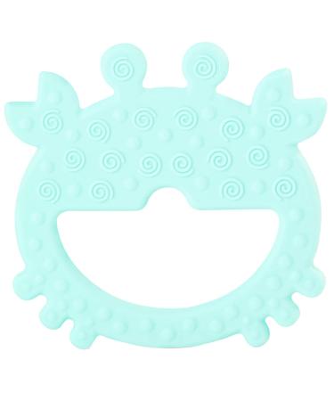 PREMYO Cooling Teething Ring for Babies - BPA-Free Silicone Teething Aid - Soft Relief for Teething Pain - Crab Mint Flavor - Buy Online on SooperMarket.com