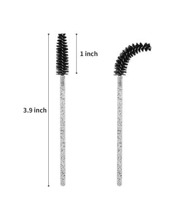 Tifanso 200PCS Disposable Eyelash & Eyebrow Mascara Brush Wand - Black | Extension Supplies - Buy Online on SooperMarket.com
