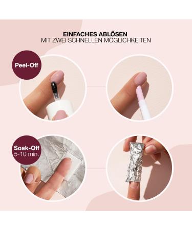 Alessandro Striplac Peel or Soak Vegan Top Coat Ros - Quick Dry LED Nail Polish for Perfect Nails in 15 Minutes 8ml - Buy Online on SooperMarket.com