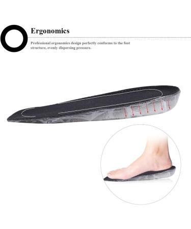 Invisible Silicone Insoles for Men | Height-Enhancing Cutable Shoe Inserts for Foot Pain Relief & Fasciitis - Upgrade Comfort & Style! - Buy Online on SooperMarket.com